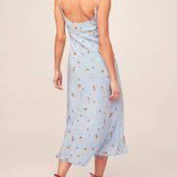 Joan Dress ASTR the Label - Sky Blue Pansy - Picture 3 of 3